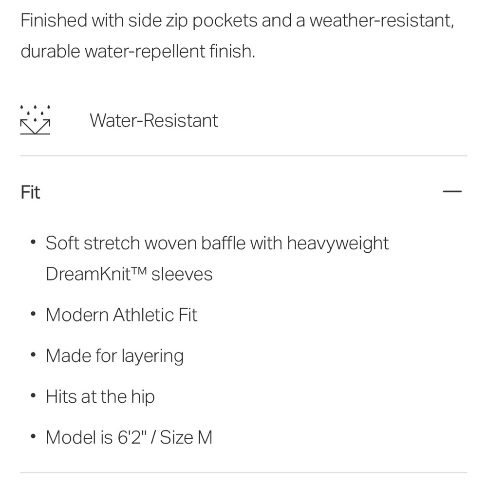 Vuori Men's Steadfast Insulated Hybrid Jacket. Basically brand new. - Picture 5 of 5